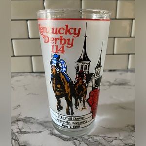 Churchill Downs Kentucky Derby 1988 Glass VINTAGE